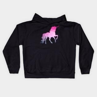 Abstract Unicorn Pink Kids Hoodie